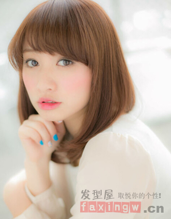 女生刘海发型设计图片 打造修颜美造型