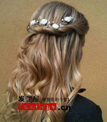 2012秋冬<em>中长发编发发型</em>图片 打造唯美仙女范