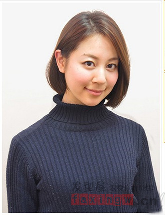 大脸女生短发发型图片 大脸MM夏季必备 - 百科