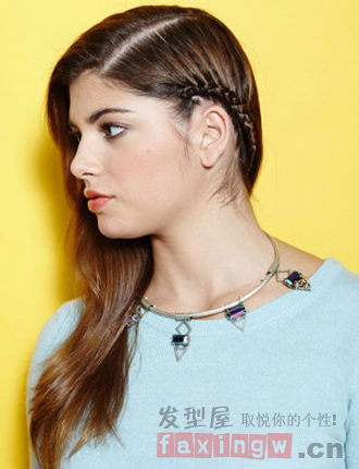 侧边蜈蚣辫编法图解 1分钟打造<em>伪铲青发型</em> - 百