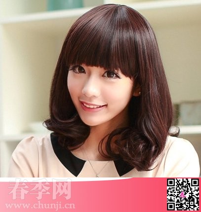2014年流行中长发 中长梨花烫发型 - 百科教程