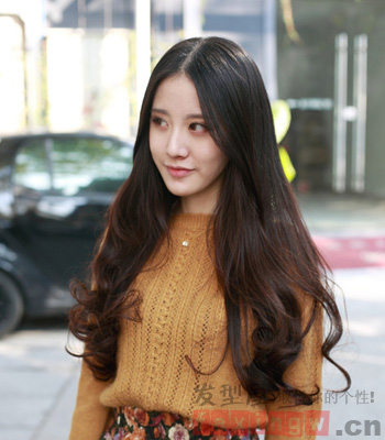 中长发烫发发型 时尚与优雅轻熟女最爱 - 百科教程网_经验分享平台[上学吧经验教程频道]