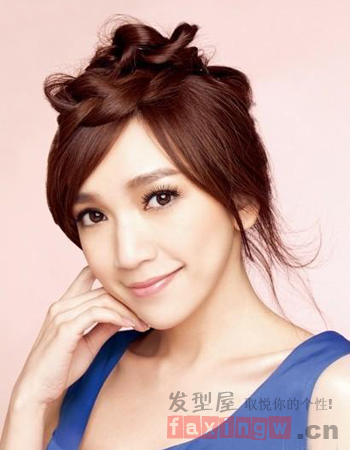 甜美韩系盘发<em>教程</em> 优雅<em>发型简单编织</em> - 百科教