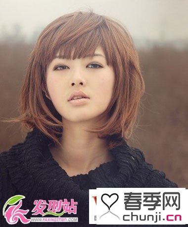 <em>2015</em>流行<em>圆脸发型短发</em> <em>2015圆脸短发</em>直发<em>发型</em>