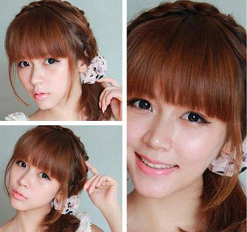 中短编发<em>扎发</em>:<em>女生</em>夏天最佳扮萌扮嫩减龄发型