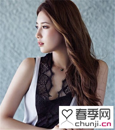 <em>2015</em>流行<em>发型</em>:<em>长发女生</em>甜美韩式烫发<em>发型</em> - 百