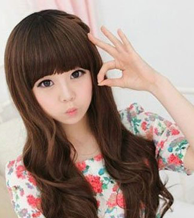 2014女生<em>流行发型</em>,韩式中<em>长发</em>俏丽迷人 - 百科