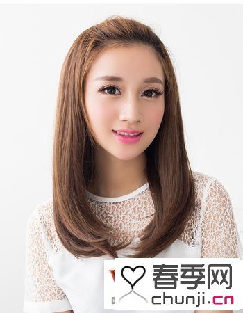 甜美中长发卷发 中学生甜美发型 中长发卷发 -