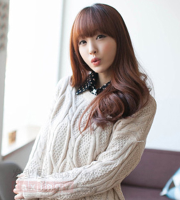 2014<em>女生流行发型</em>推荐 中长发清纯百搭更甜美