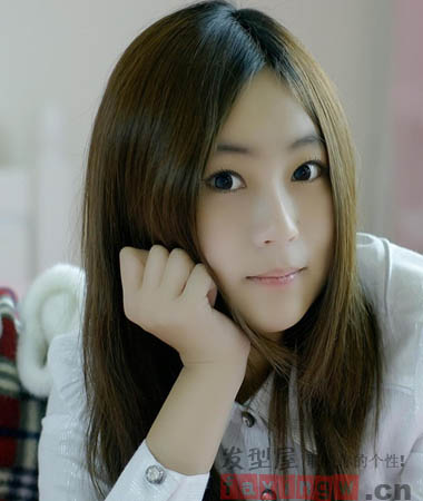 御姐气质<em>中分长发发型</em> OL必备知性发型 - 百科