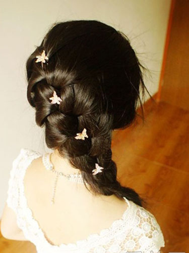 清新脱俗的韩式编发教程 晋升韩剧女主角 - 百