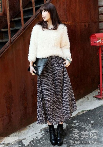 冬季长裙照样<em>穿</em> 配外套or<em>毛衣</em>最仙 - 百科教程网