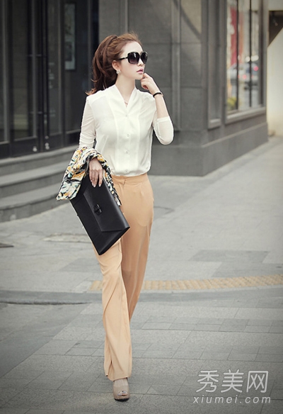 秋装必备品白衬衫 混搭时尚不单调 - 百科教程