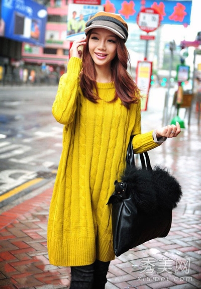 <em>长款毛衣</em>显瘦搭配 穿出黄金身材比例 - 百科教