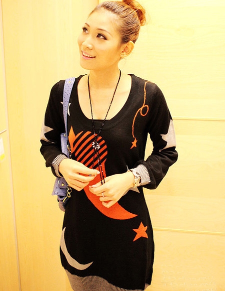 秋日遮肉流行百搭针织连衣裙 - 百科教程网_经