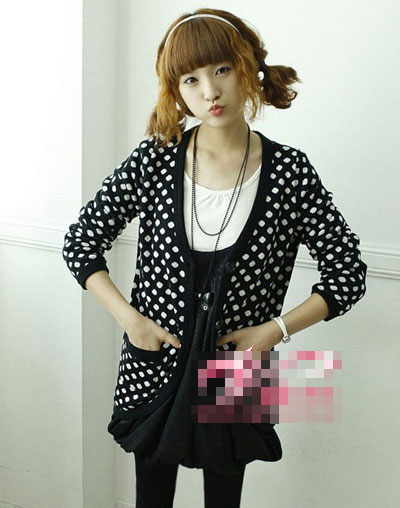 13款清纯女生最爱长毛衣外套 - 百科教程网_经