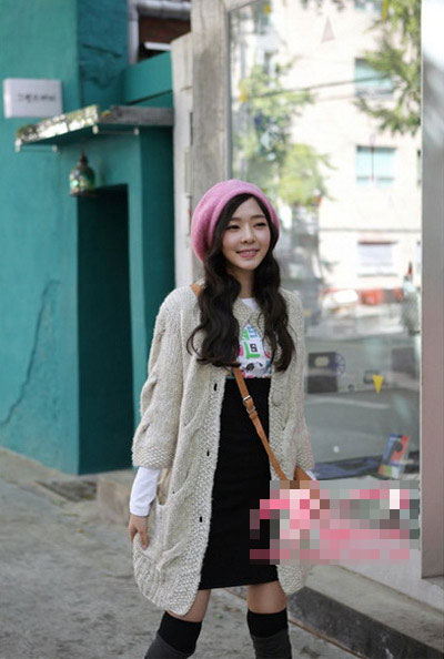 13款清纯女生最爱长毛衣外套 - 百科教程网_经