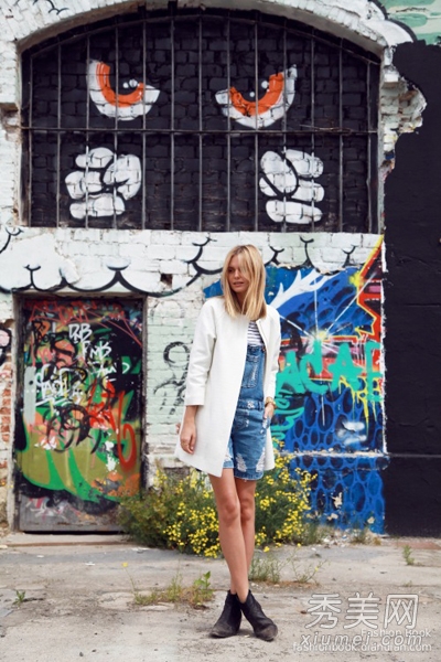 春装薄西服配短裤 舒适帅气女人范 - 百科教程