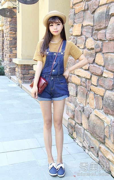 上衣配<em>背带短裤</em> 毕业季减龄美搭 - 百科<em>教程</em>网