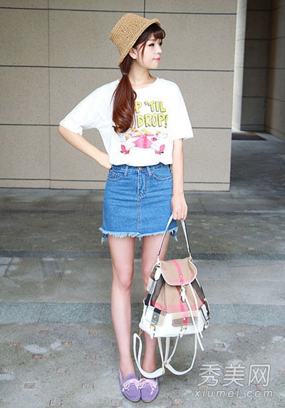 <em>牛仔短裤</em>牛仔裙 搭配白上衣更凉爽 - 百科<em>教程</em>