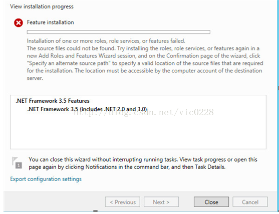 WindowsServer2012R2添加Microsoft.NETFra