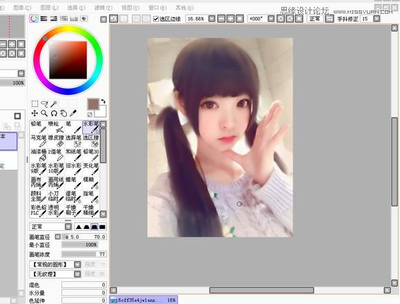 手绘板画完sai之后笔在photoshop哪里只能移动可是操作不了怎么办_美术设计_奇飞知识网