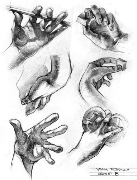 SAI人物器官手姿势的绘画参考及画法 - 百科教程网_经验分享平台[上学吧经验教程频道]