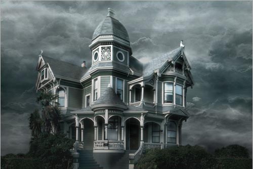 豪宅变成鬼屋效果教程